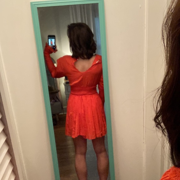 Free people ORANGE 🍊 DRESS!!! - Picture 4 of 5
